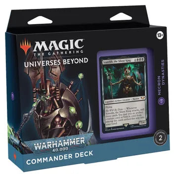 Magic The Gathering: Universes Beyond: Warhammer 40,000 - Necron Dynasties Commander Deck - Universes Beyond: Warhammer