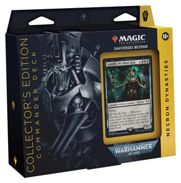 Magic The Gathering: Universes Beyond: Warhammer 40,000 - Necron Dynasties Commander Deck (Collector's Edition) - Universes Beyond: Warhammer 40,000