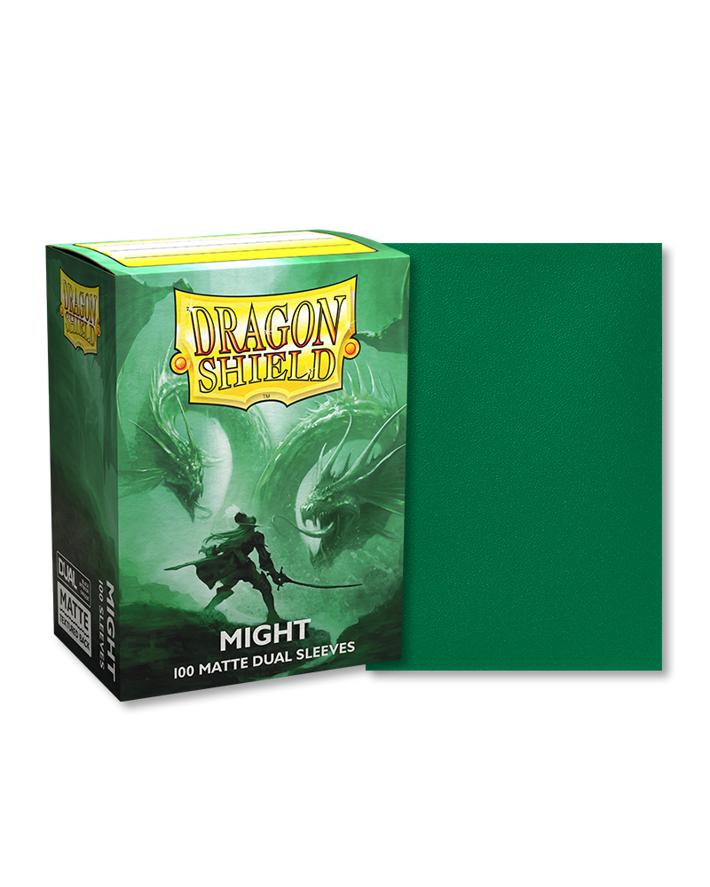 Supplies: Dragon Shield Sleeves: - Dual Matte - "Might"