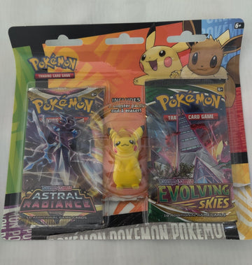 Pokemon: Pokémon Back to School 2 Booster Packs + Eraser Pikachu Astral Radiance NEW